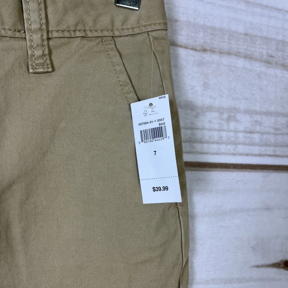 GAP Kids Khaki Chino Pants Straight Leg‎ Casual Trousers Size 7 Boys Girls